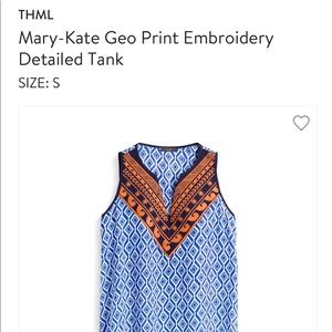 🛍 THML Geometric Blouse Small